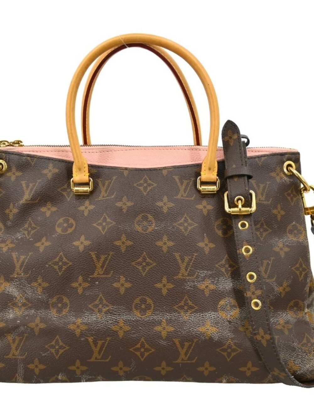 LOUIS VUITTON MONOGRAM PALLAS HANDBAG M43400 YQ08020